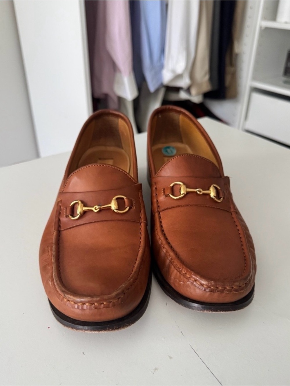 Men's Brown Leather Bit Loafers